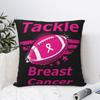 Football Breast Cancer Awareness Support Pillow Covers Car Cushion Cover Cute Pillowcase 4040
