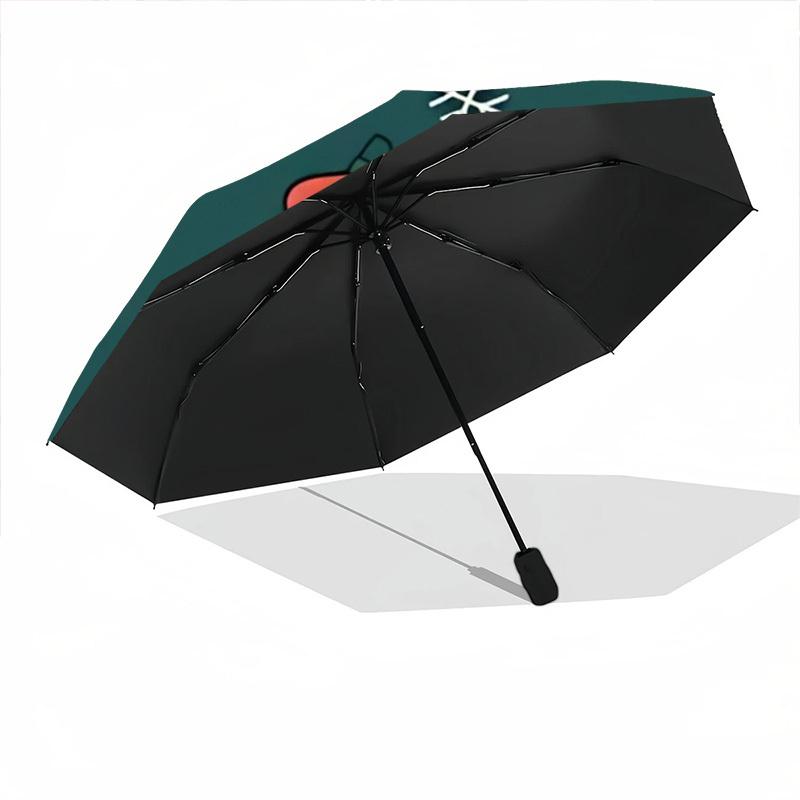 1pc Christmas Ornaments Automatic Open/Close Umbrella - Portable Collapsible Umbrella with 8-Rib Stability, Fashion Lovers Yy251017186