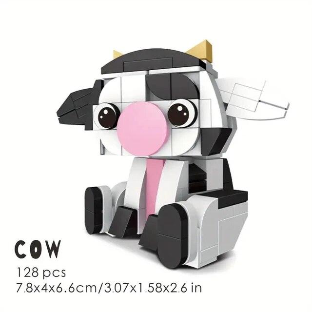 

Строительные блоки серии животных Сиба-ину, коала, пингвин, морской лев, мини-строительные кирпичи для домашних животных, креативное украшение, детские игрушки «сделай сам» зелёный