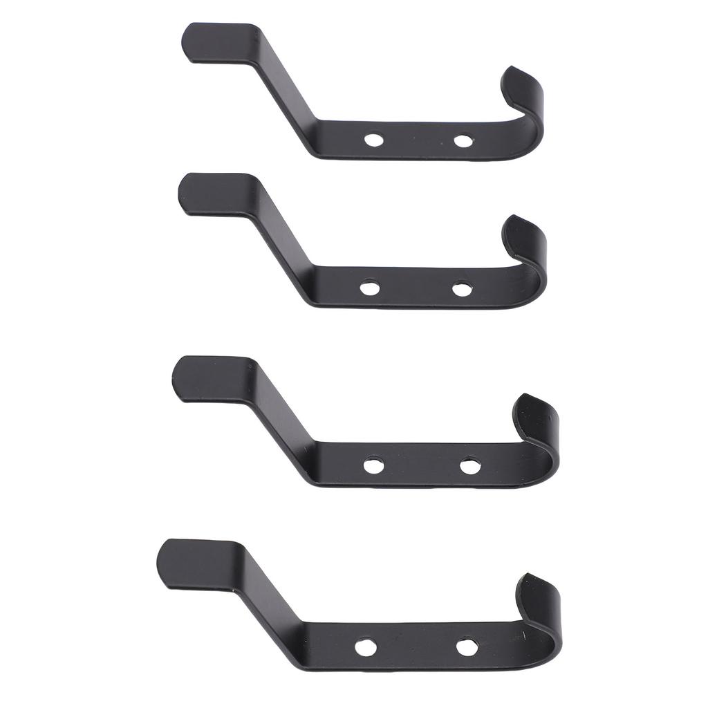 4 Pcs Coat Hooks Wall Mount Coat Hanger Carbon Steel Screw In Wall Hooks for Hanging Heavy Duty S