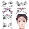 2020 New DIY Masquerade Face Diamond and Acrylic Eyebrow Stickers