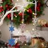 Pack of 4 Creative Snowflake Christmas Decoration Hangings Decoration for Home and Office Holiday Ambiances Daily Use