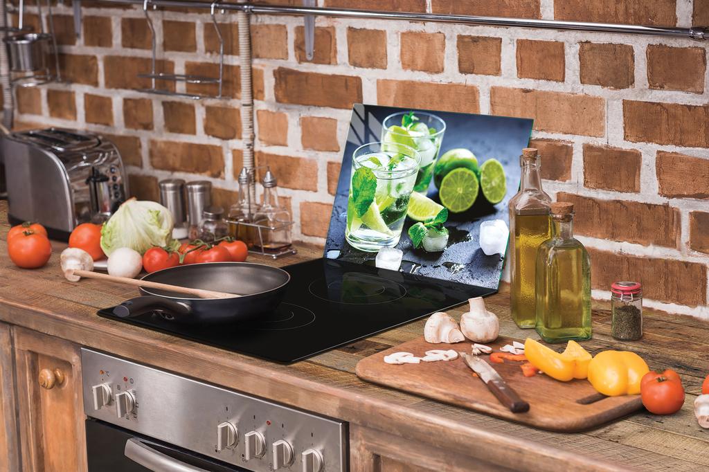 SZKLANA DESKA DO KROJENIA 40x30 LIMONKA