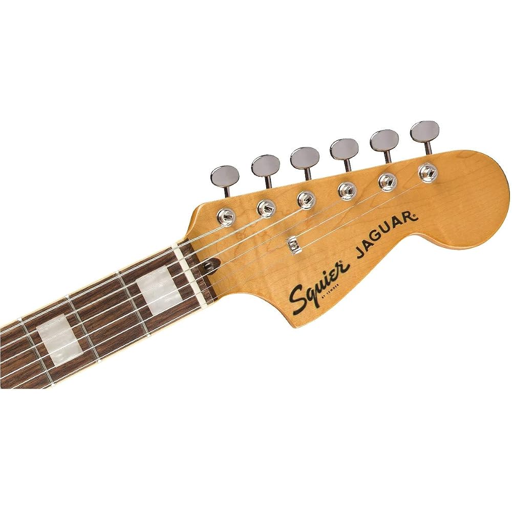 Squier by Fender Electric Guitar Classic Vibe '70s Jaguar®, Laurel Fingerboard, Surf Green with S...