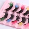 8 Pairs Of Colored False Eyelashes 8D Curled Natural Eyelashes Stage Makeup Performance False Eyelashes