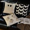 1PC LOZUJOJU Halloween Cartoon Pattern Pillowcase with Polyester Cotton Embroidered Cushion Cover for Sofa Living Room Bedroom Home Decor
