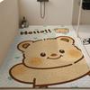 Bathroom Floor Mat Cartoon Wind Silk Ring Non-Slip Mat Shower For The Elderly And Children Bath Floor Mat Anti-Drop Mat Can Be