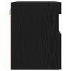 TV Wall Cabinet 2 Pcs Black Oak Effect 60 X 30 X 40 Cm