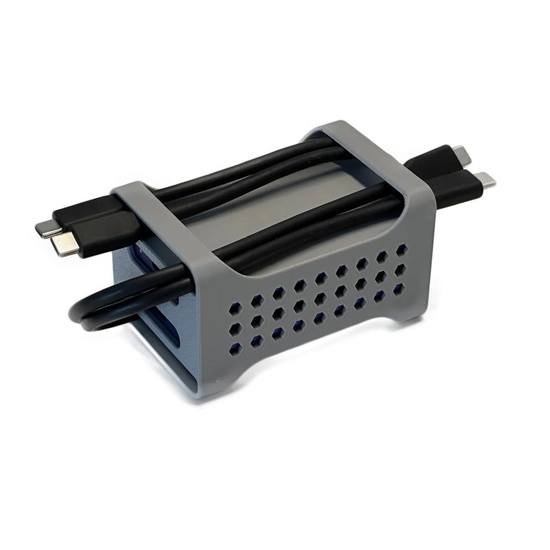 for Samsung T7 SSD Holder 3D-Printed, Matte Black – Secure Storage Case with Slide-Out Cover, Cooling Vents & Type-C Cable Slot
