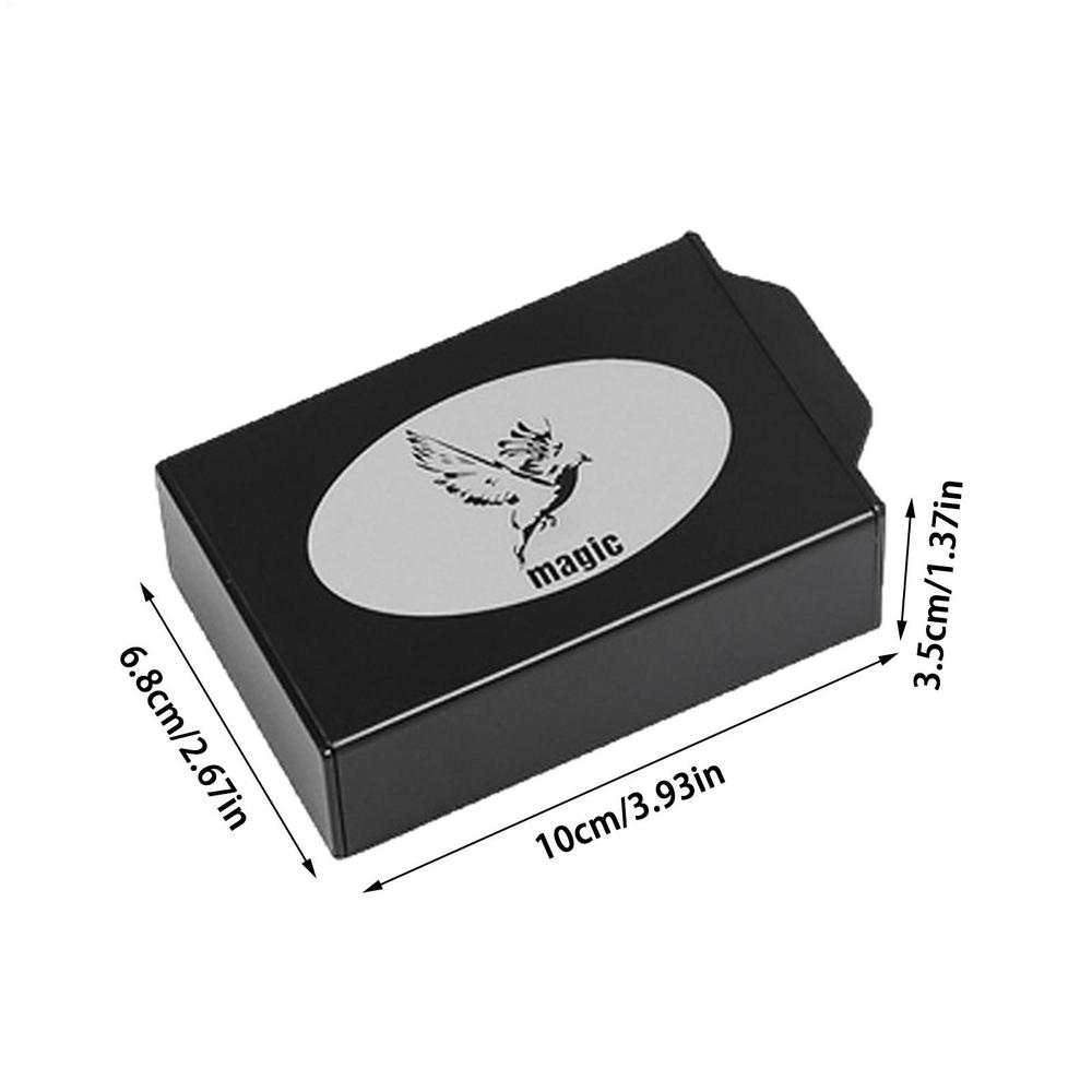 Колода Vanish Фокус с картами Исчезающая Исчезающая колода Карточная магия Игральные карты Магия крупным планом Реквизит Иллюзия Карточная коробка Покер чёрный
