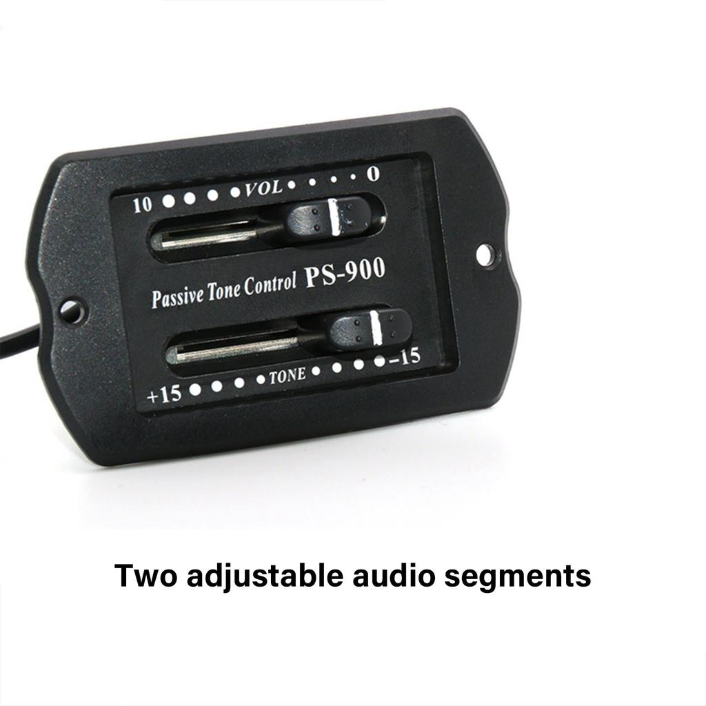 2 Band EQ Equalizer Guitar Preamp Piezo Pickup Tuner Acoustic Guitar Preamp Amplifier Equalizer Tuner for Guitar Use