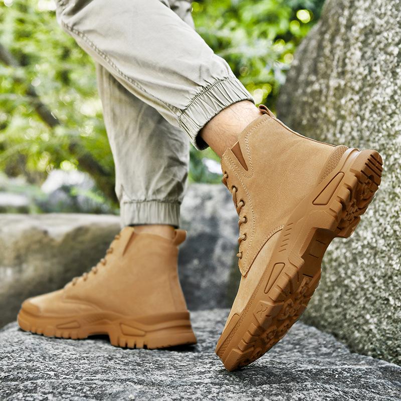 Autumn and winter couple high-top men's and women's Martin boots outdoor cotton thickened couple sports hiking hiking shoes