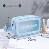 Waterproof Toiletry Bag: Women's Large Capacity Makeup & Cosmetics Travel Bag, Wet/Dry Separation, Portable Handheld Design.