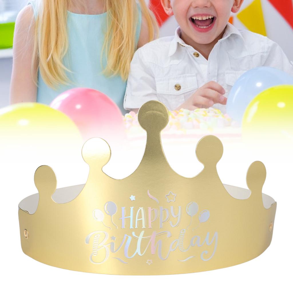 40pcs Paper Crowns Cute Shape Small Compact Attractive Decorative 22.5x11.5cm Birthday Crowns for Graduations