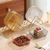Ktv Acrylic Fruit Plate Fruit Plate Plastic Plate Transparent Candy Creative Household Snack Plate Living Room Plate