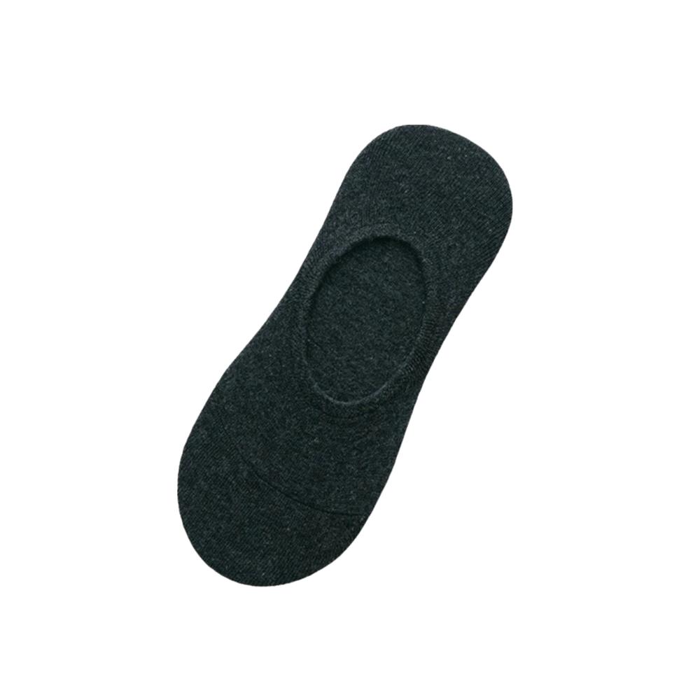 Comfortable Cotton Men Boat Socks Breathable Pure Color Invisible Socks Low-Cut Sports Socks Summer One Size темно-серого