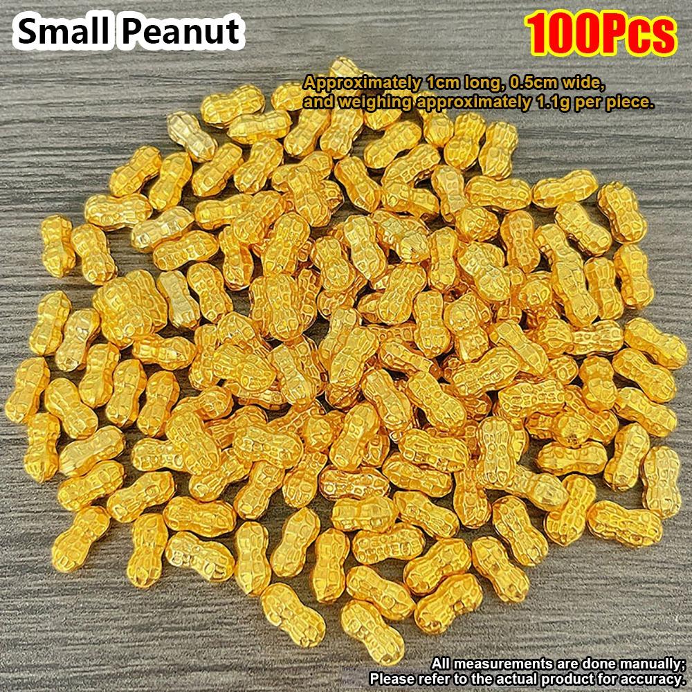 50/100Pcs Durable Alloy Small Gold Bar Solid Mini Wealth Attraction Ornament Golden Brick Craft Home Decoration