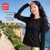 MINISO Women's Quick-Dry Long Sleeve Athletic T-Shirt