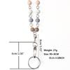 Women Retractable Badge Reel Lanyard with ID Card Holder Necklace Name Badge Holder Lanyard Stainless Steel Beaded Chain