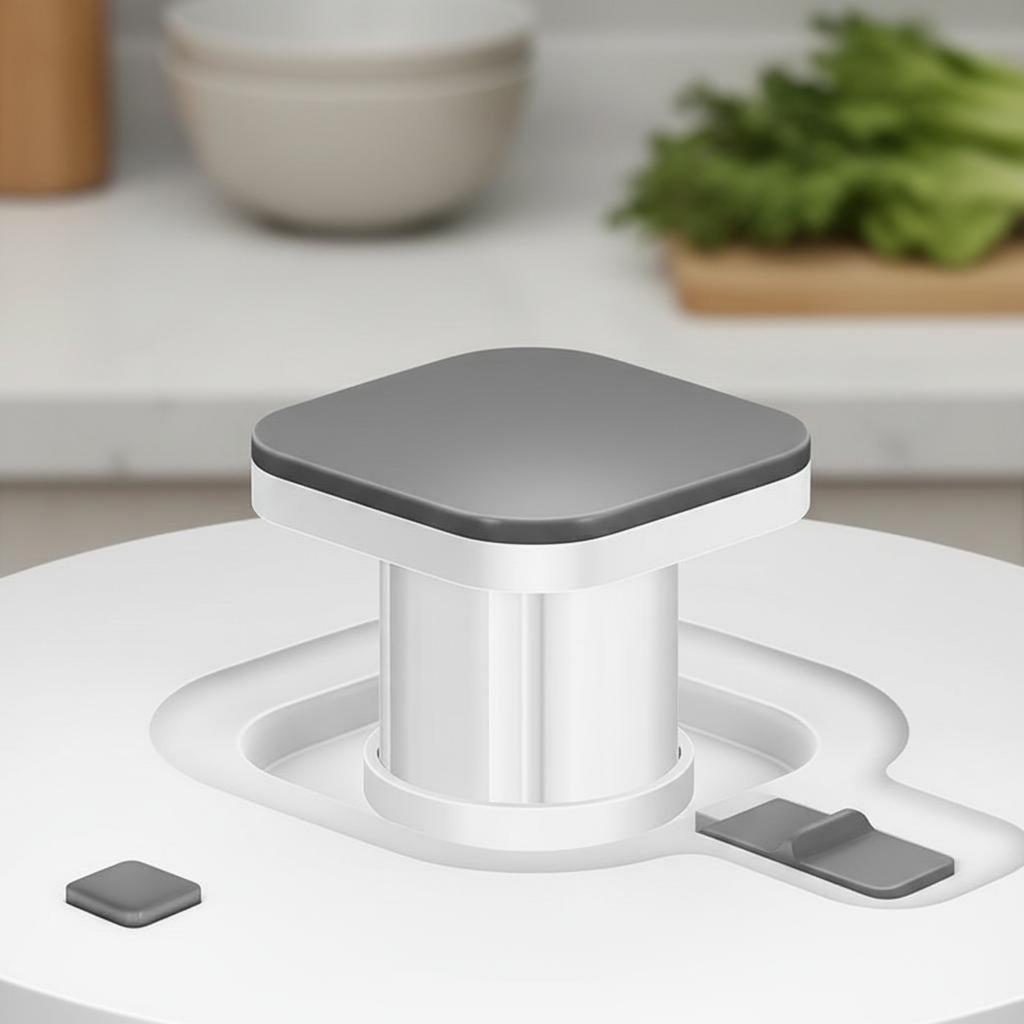 Edelstahl Salatschleuder Schnelltrocknend Elektrischer Gemüse Trockner Manueller Salatschleuder