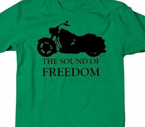 Футболка с надписью The Sound of freedom футболка мотоциклист байкер XS