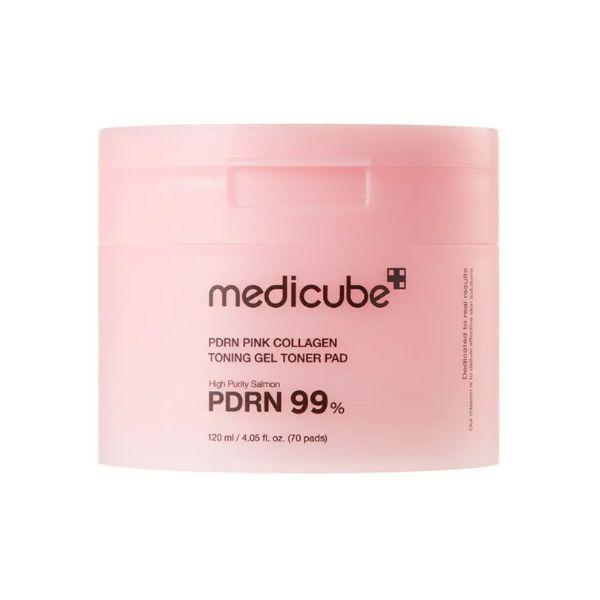 MEDICUBE PDRN Pink Collagen Gel Toner Pad Hydrating Care 70 Pads