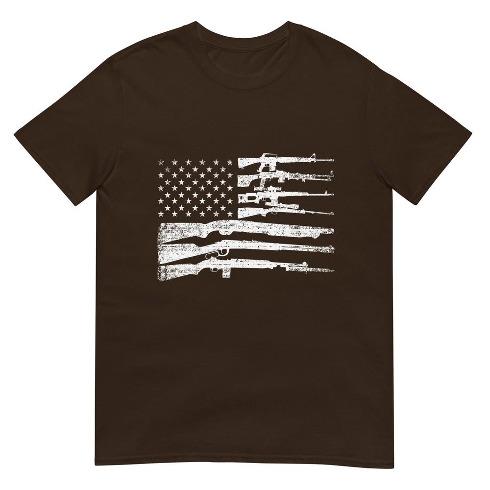 American Flag Guns Vintage 2nd Aunisexdunisext Pro Gun TShirt