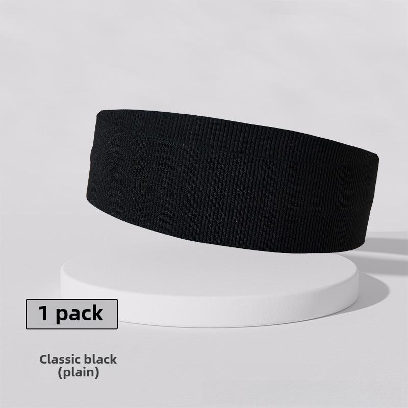 Diadema bordada unisex que absorbe el sudor para deportes, running, fitness y yoga.