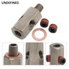 Stainless Steel 1/8'' NPT Oil Pressure Sensor Sendor Tee Adapter to 1/8 NPT Gauge T-Piece Car Accessories