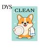 Heavy Duty Magnetic Sign Clean Dirty Dishwasher Magnet, Acrylic Cartoon Animal Sign, Reusable Magnet Double-Sided & for Kitchen Decoration