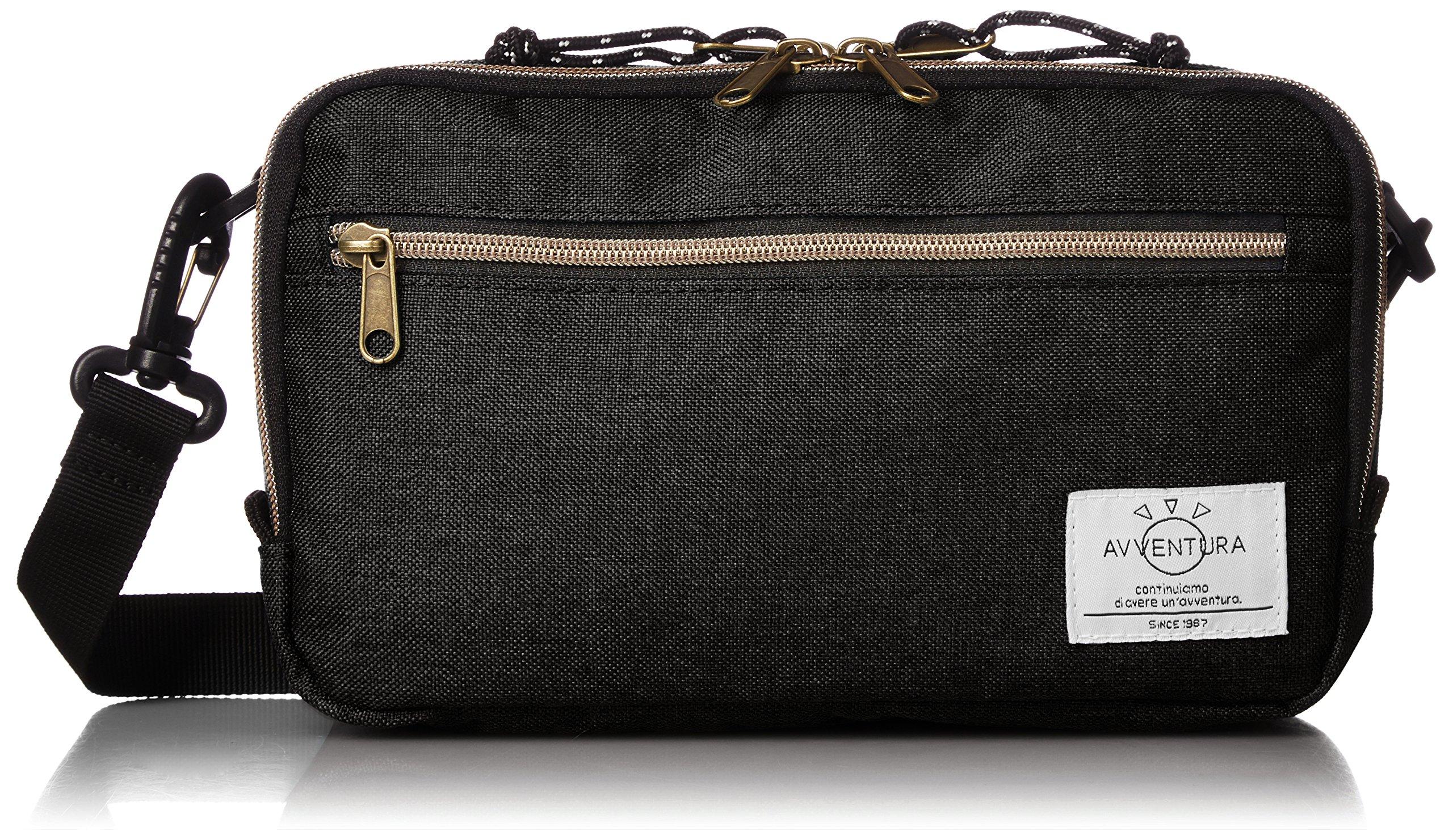 Сумка через плечо Aventura Heather Nylon с двумя отделениями SHN-30231 (черный)
