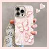 Crystal Apple Bracelet for Iphone16 Apple 15promax Mobile Phone Case 13 High Sense 14 Light Luxury 12 Women