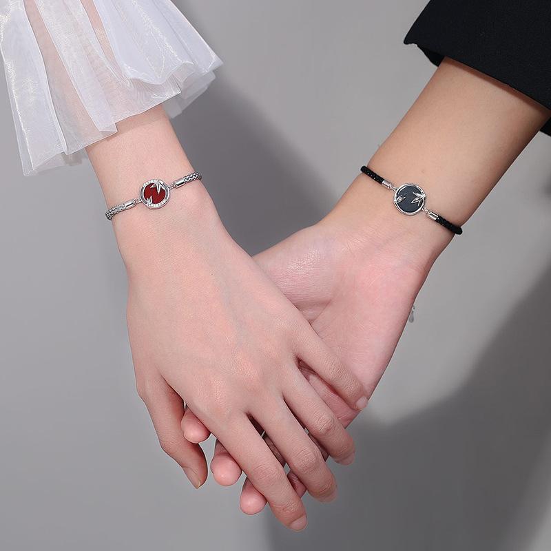 Original Bamboo Couple Hand Rope Simple Literary Niche Design Bracelet Mori Retro Jewelry