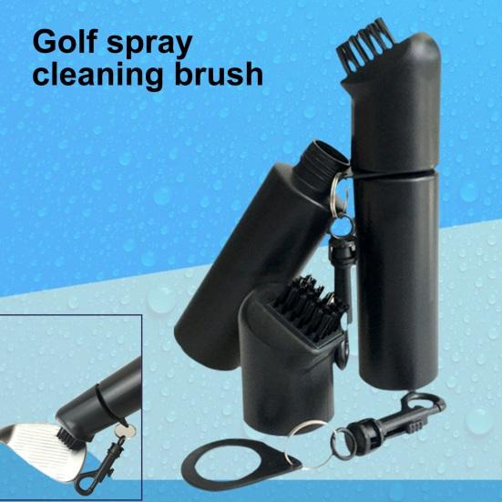 120ml Golf Club Brush Cleaner Squeeze Water Bottle with Retainer Clip Deep Cleaning Grooves Essentials Golf Accessories