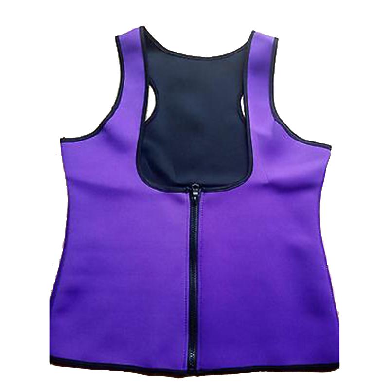 

Корректирующее белье Женский жилет для тренировок Неопреновый корсет Костюм для тренировок в зале Поддержка талии L фиолетовый