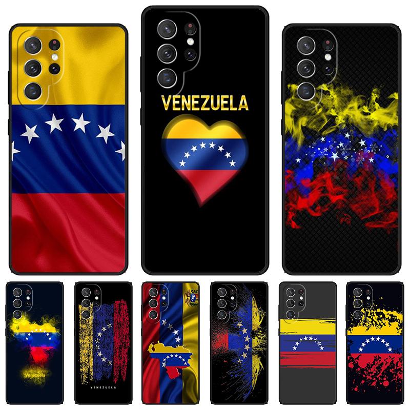 Venezuela Flag Coat Of Arms Phone Case For Samsung Galaxy S24 S25 S23 S22 Ultra Note 10 20 Plus S20 S21 FE Cover