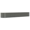 Raised Planter, Powder-Coated Steel 507X100X68 Cm Grey
