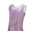 Girls Gymnastics Leotards Shiny Leotard Costume Sleeveless Athletic Acrobatic