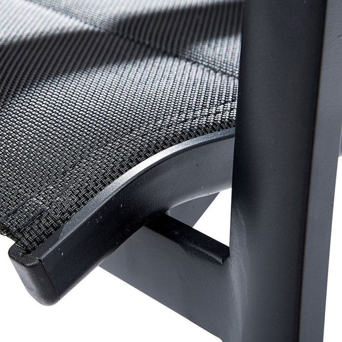 Fauteuil Modulo structure aluminium coloris Noir Wilsa Garden