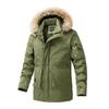 Winter Men's Thicken Parka Warm Cashmere Fleece Long Jacket Coats Outdoor Cotton-Padded Male Windbreaker Hooded Outwear