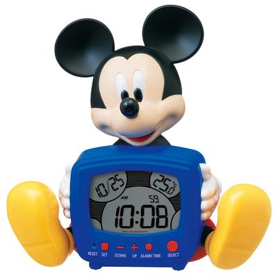 Seiko Clock Alarm Clock Table Clock Digital Talking Alarm 229 X 232 X 130mm Disney Mickey Mouse FD485A Blue