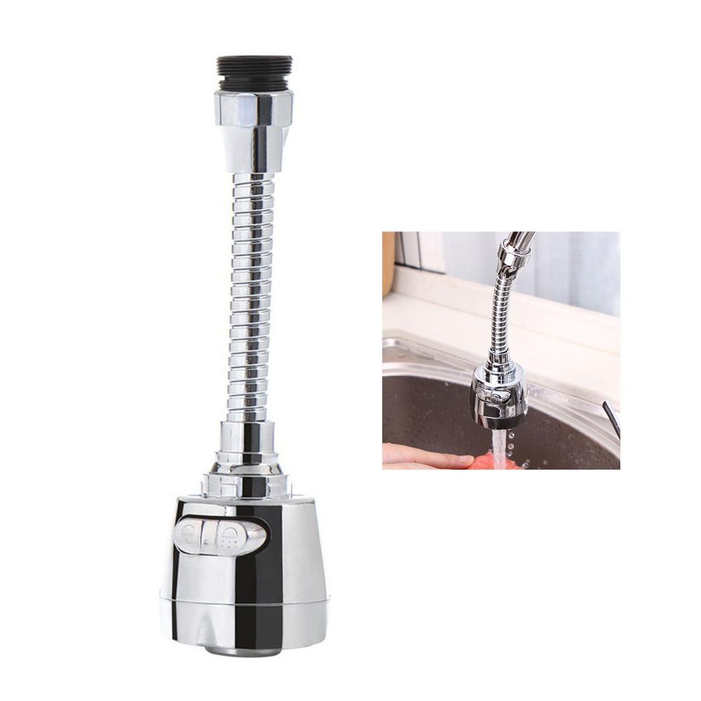 Adjustable Flow Universal Fit Tap Sprayer Booster Filter Type Water Filter Rotatable Extendable Water Saving Device Water Saving