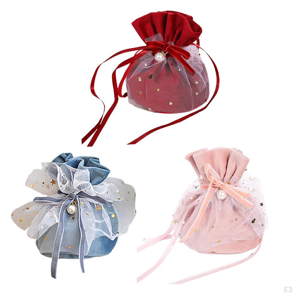 Candy Bag Braut chinesische Hochzeit samt Mode Kordelzug Geschenkbeutel für Party
