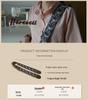 Day & Night Floral Cotton Guitar Strap Set: Anti-Slip, Widened Design, Dark Night Pattern 022, Sunlight Pattern 021