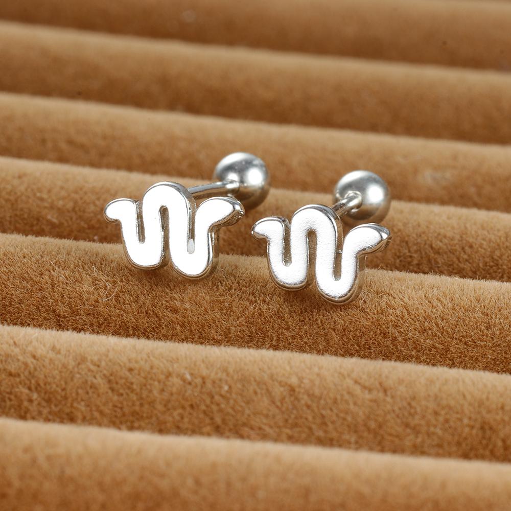 Vintage Gold Color Stainless Steel Butterfly Earrings for Women Zircon Cartilage Piercing Stud Earring Jewelry aretes de mujer