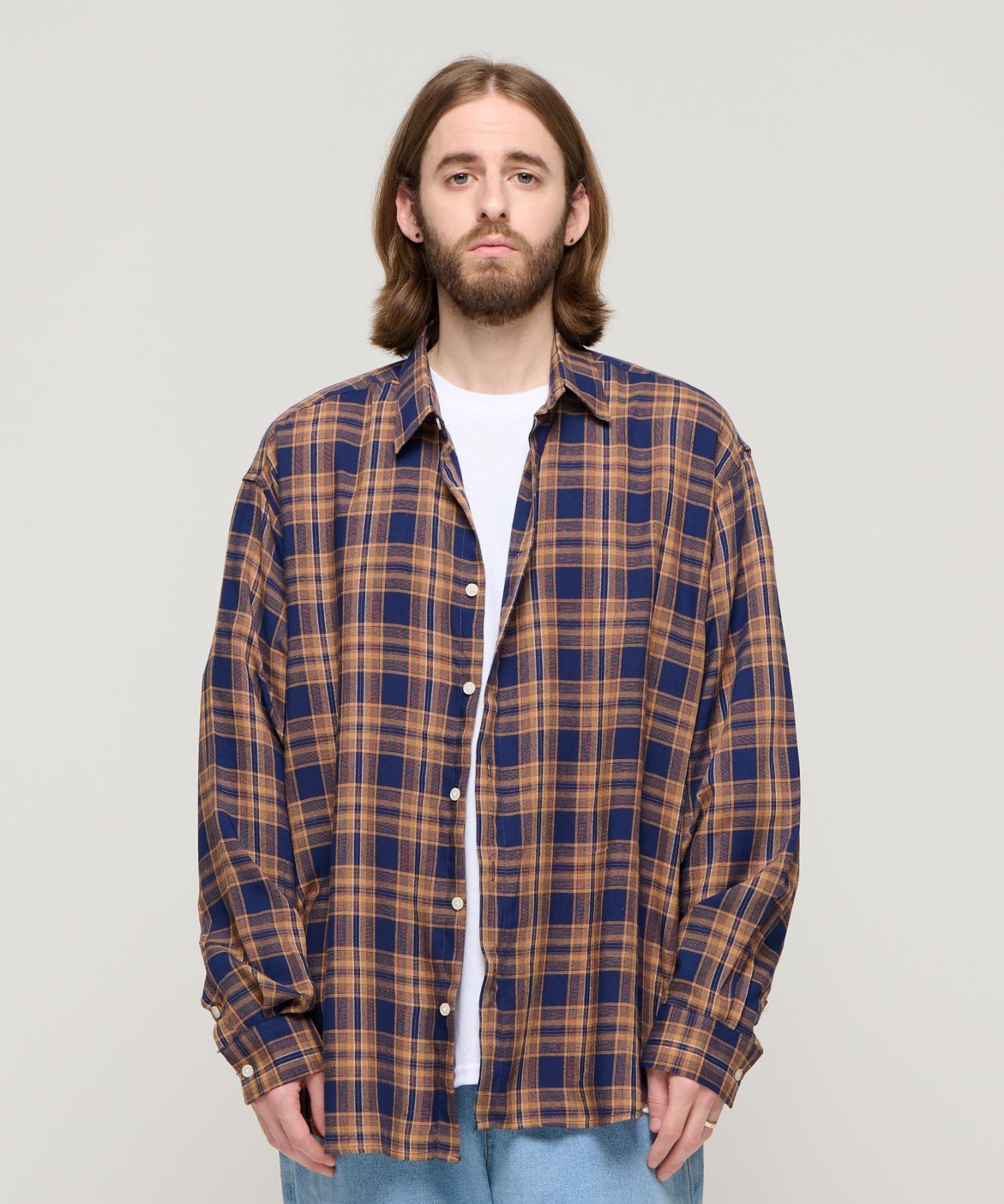 Cargo Bros Forming Over Check Shirt (Yellow) Free