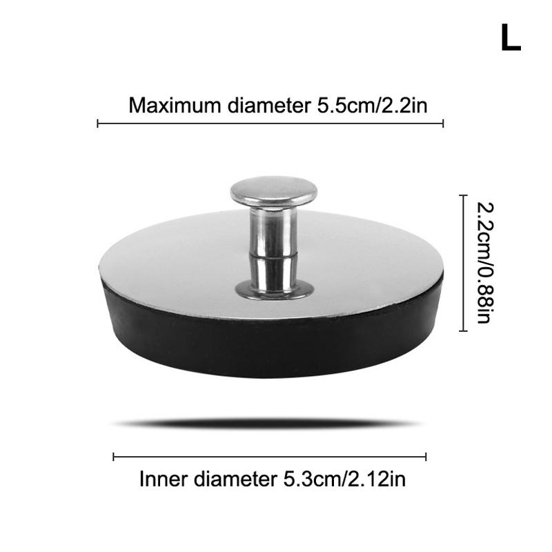 

1Pcs Sink Plug Bathtub Drain Stopper Rubber Bathroom Washbasin Stainless Steel Sink Plug Drain Plug Bathroom Tools