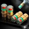8/1pcs Car Tire Pressure Indicator Tire Pressure Gauge Indicator Alert Monitoring Valve Cap Sensor External Valve Detection