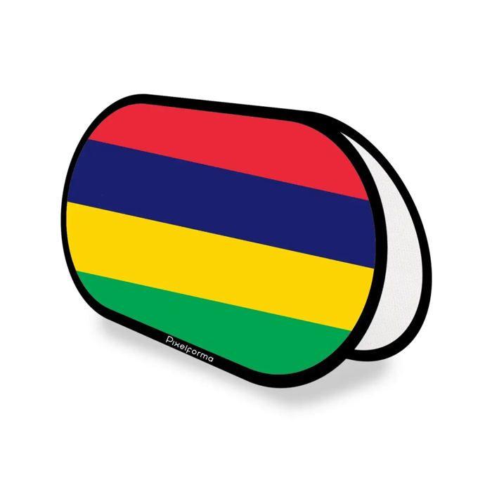 Drapeau - Maurice - Ovale - 70 x 120 cm - Polyester - Impression recto/verso