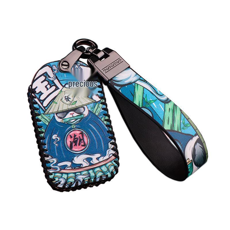 Yadea Oudi Guaneng M6 Electric Vehicle Key Cover: Cartoon Protective Remote Control Case with Buckle